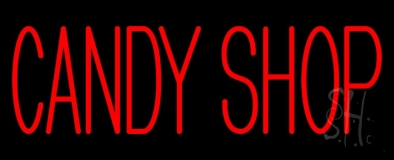 Red Candy Shop Neon Sign