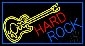 Hard Rock Guitar Neon Sign