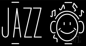 Jazz With Smiley Neon Sign