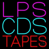 Lps Cds Tapes Neon Sign