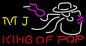 Mj King Of Pop Neon Sign