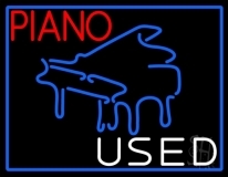 Piano Used Neon Sign