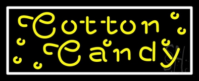 Yellow Cotton Candy Neon Sign