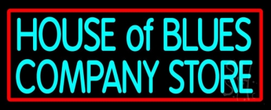 Red Border House Of Blues Company Store Neon Sign