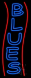 Red Line Double Stroke Blue Blues Neon Sign