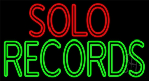 Solo Records Neon Sign