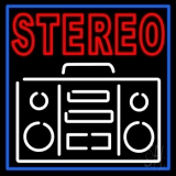 Stereo Music Player Neon Sign