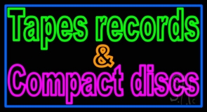 Tapes Cds Disc 1 Neon Sign
