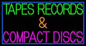 Tapes Cds Disc Neon Sign