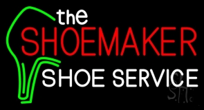 The Shoe Maker Shoe Service Neon Sign