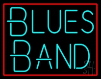 Turquoise Blues Band Neon Sign