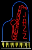 Vertical Jazz With Logo Neon Sign