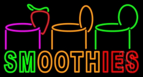 Double Stroke Smoothies Neon Sign