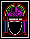 White Border Juke Boxes Neon Sign