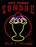 Hot Fudge Sundae Neon Sign