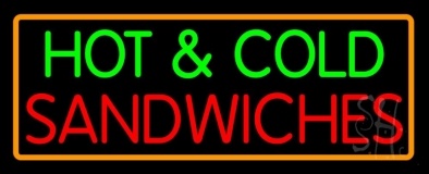 Hot N Cold Sandwiches Neon Sign