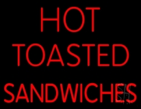 Hot Toasted Sandwiches Neon Sign
