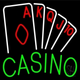 Casino Poker Hand Neon Sign
