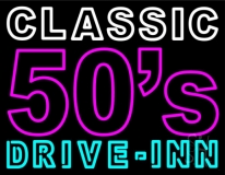 Classic 50s Drive Inn Neon Sign