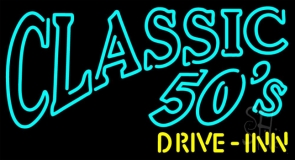 Classic 50s Drive Inn Neon Sign