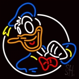 Donald Duck Circle Neon Sign
