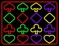Four Signs Of The Poker Neon Sign