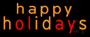 Happy Holidays Neon Sign