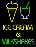 Ice Creams N Milkshakes Neon Sign