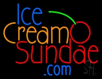 Ice Cream Sundae Neon Sign
