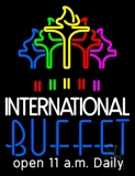 International Buffet Neon Sign