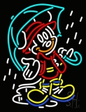 Mickey Mouse With Umbrella Neon Sign