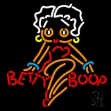Orange Betty Boop Neon Sign