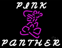Pink Logo Panther Neon Sign