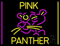Pink Panther Star Logo Neon Sign