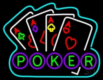 Poker Ace Lucky Beer Bar Neon Sign