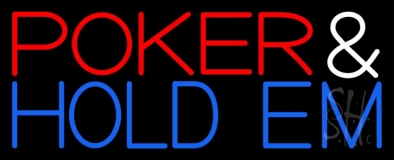 Poker And Holdem Neon Sign