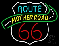 Route 66 Mother Road Neon Sign