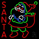 Santa Neon Sign