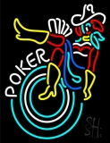 White Poker With Girls Neon Sign