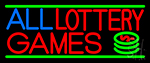 All Lottery Games Neon Sign