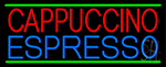 Blue Cappuccino Espresso Neon Sign
