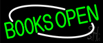 Books Open Neon Sign