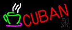 Cuban With Coffee Cup 2 Neon Sign