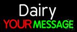 Custom Dairy With Arrow Neon Sign