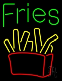 Green Fries Logo Neon Sign