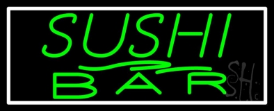 Green Sushi Bar Neon Sign