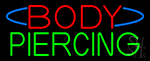 Deco Style Body Piercing Neon Sign