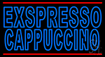 Double Stroke Espresso Cappuccino Neon Sign