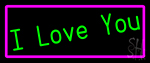Green I Love You Neon Sign