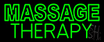 Green Massage Therapy Neon Sign